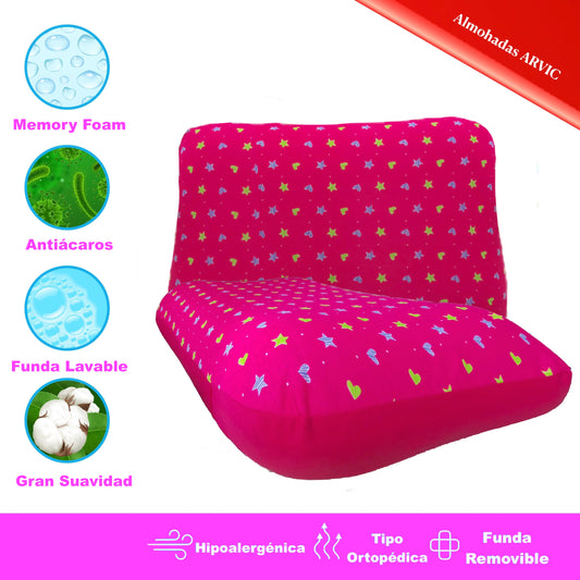 Almohada Infantil Memory Foam Ortopedica Para Niña