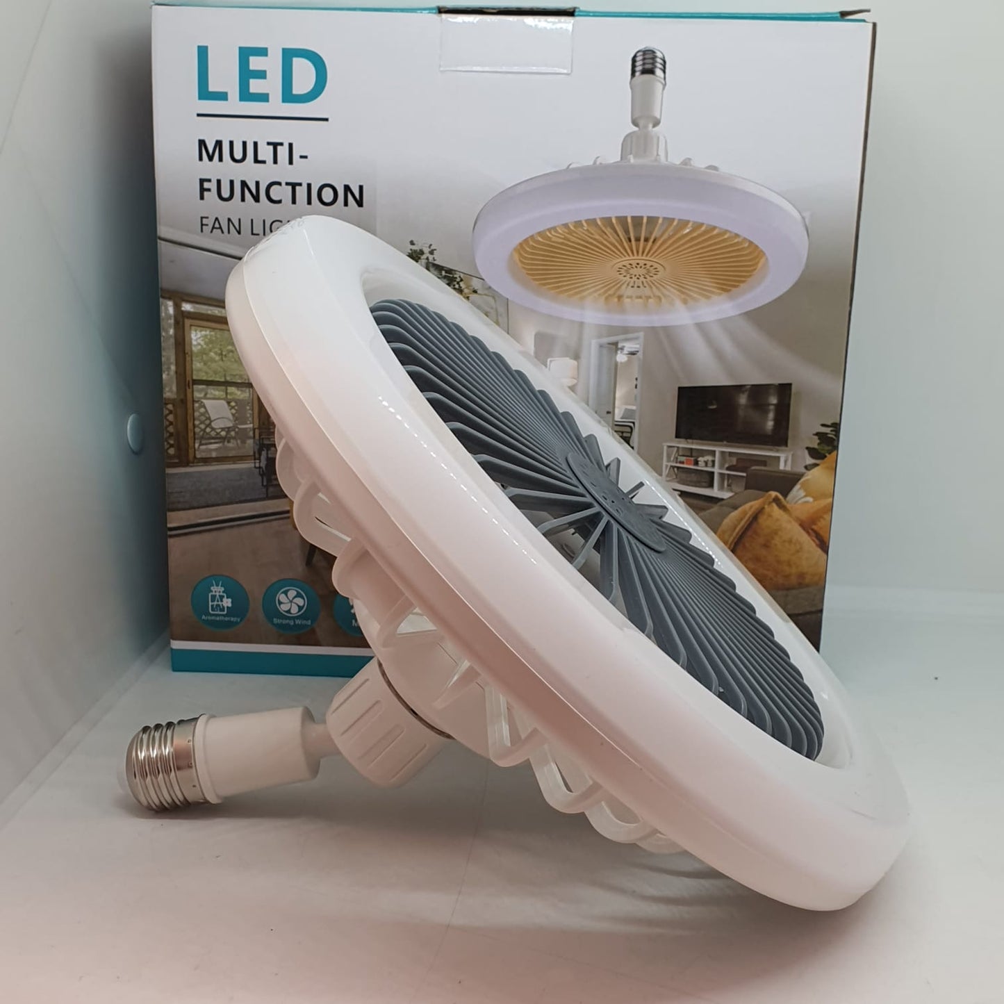 LÁMPARA LED DE TECHO CON VENTILADOR