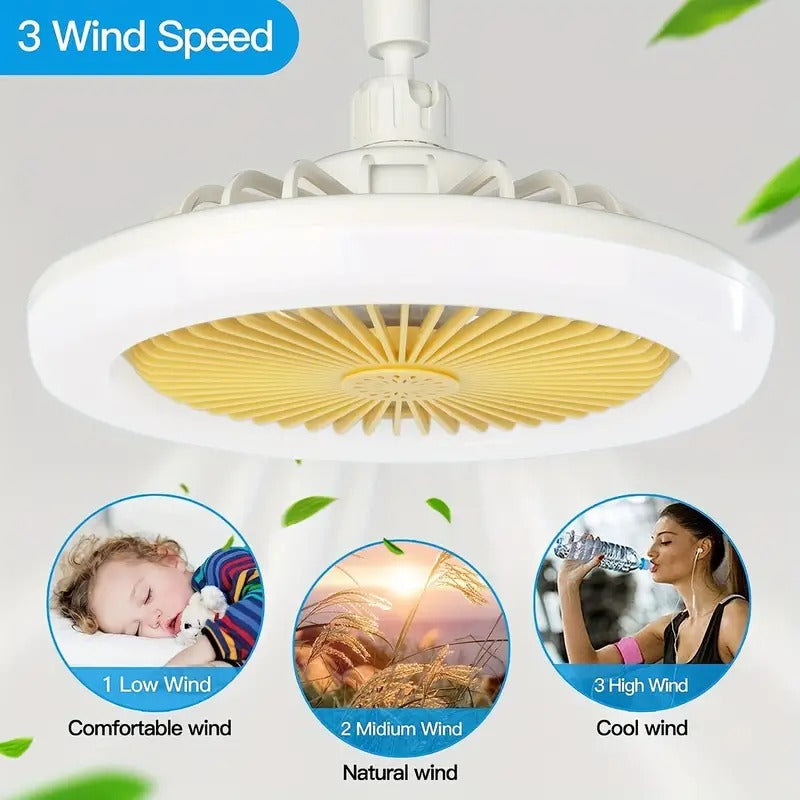 LÁMPARA LED DE TECHO CON VENTILADOR