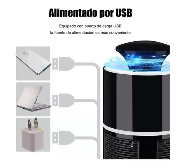 Lampara Atrapa Mosquito Luz Led