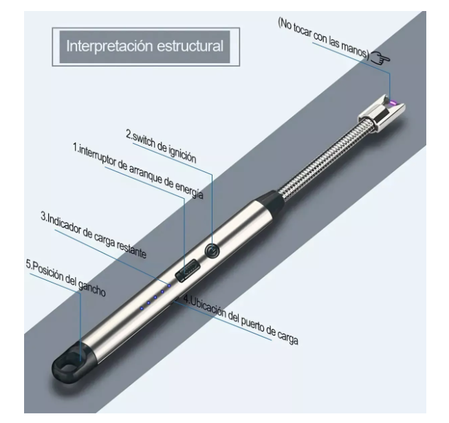 Encendedor Eléctrico Recargable USB